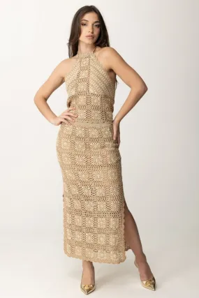 Completo top e gonna crochet MUL CROCHET LUREX GINGER ROOT