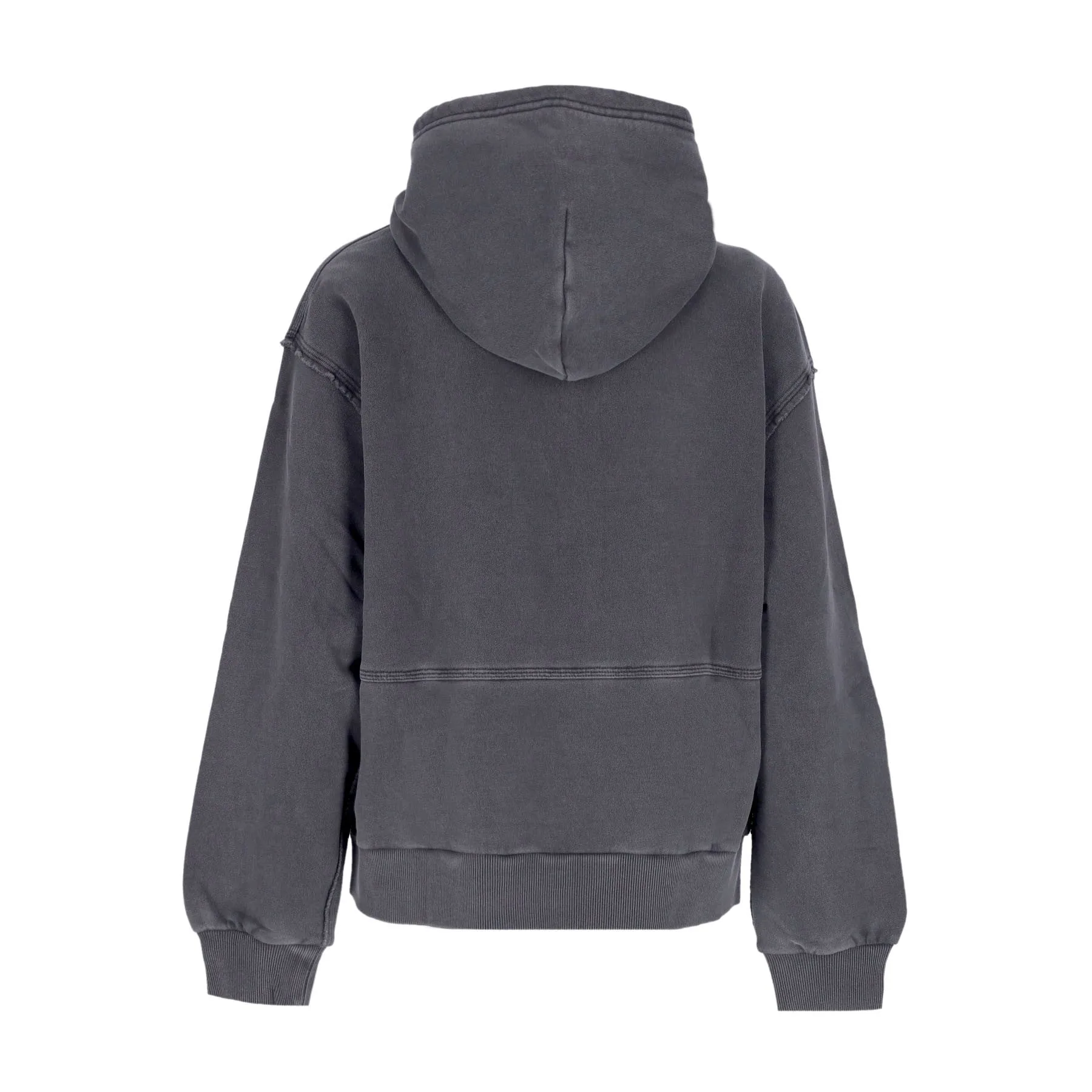 Felpa Leggera Cappuccio Donna Tacoma Hooded Black Garment Dyed