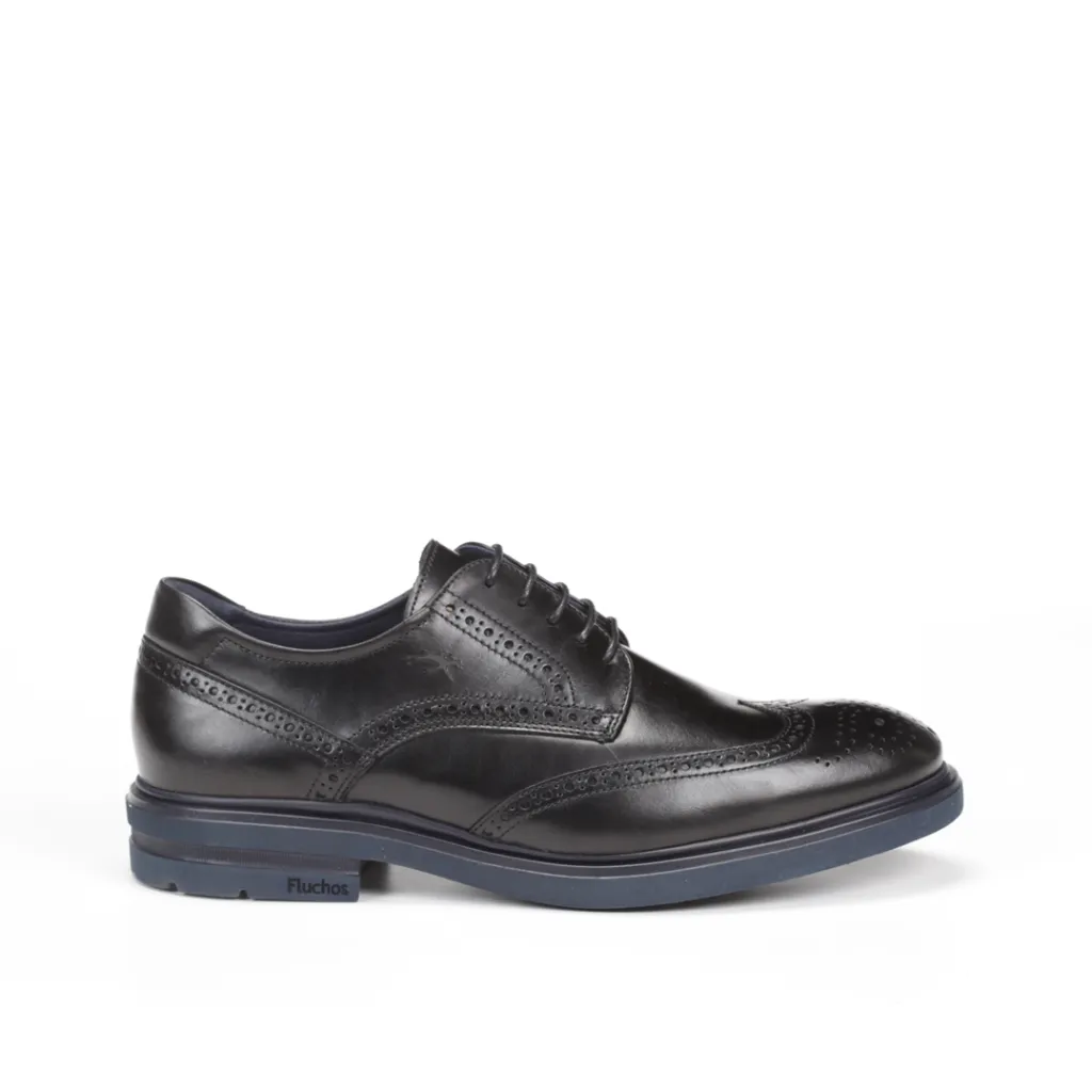 Fluchos  ---------    ------------ Scarpe Classiche  Uomo Nero F0628-N AI24