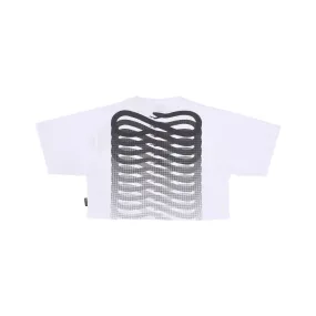 Maglietta Corta Donna W Ribs Croptop Tee White