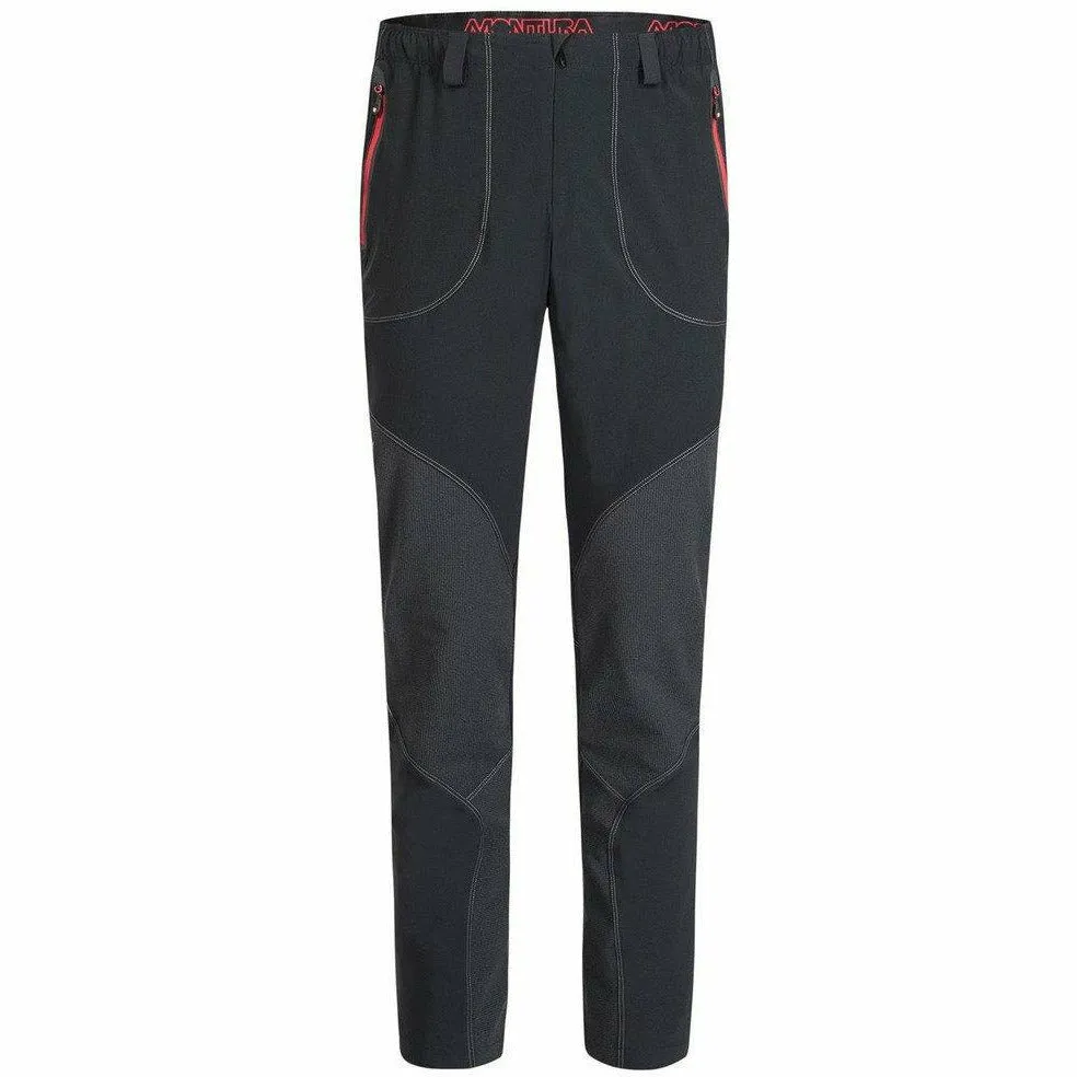 Montura Vertigo Light Pants Nero/Rosso - Pantaloni Outdoor