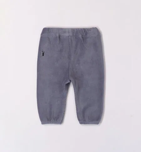 Pantalone bimbo effetto velluto da 9 a 24 mesi