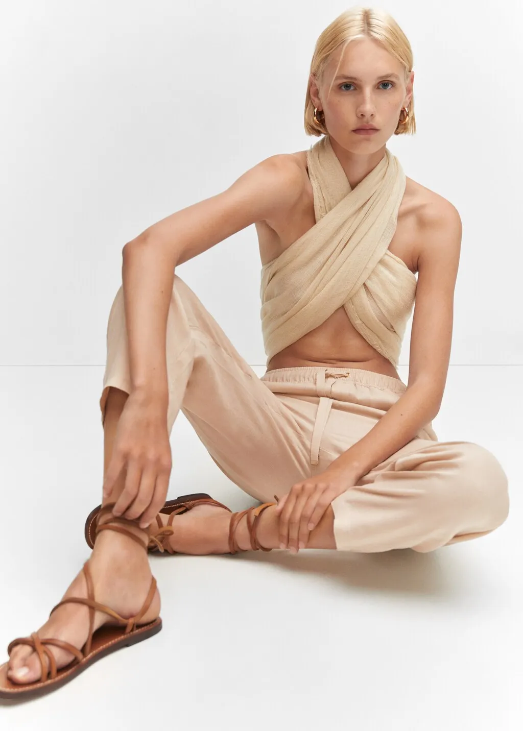 Pantaloni 100% lino