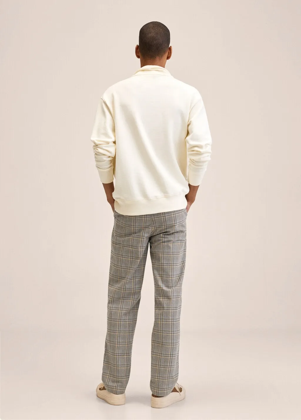 Pantaloni slim-fit quadri